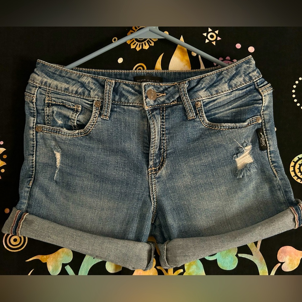 Silver Jeans 🩶 Boyfriend denim shorts 🩶sz 27 US 4 EUC